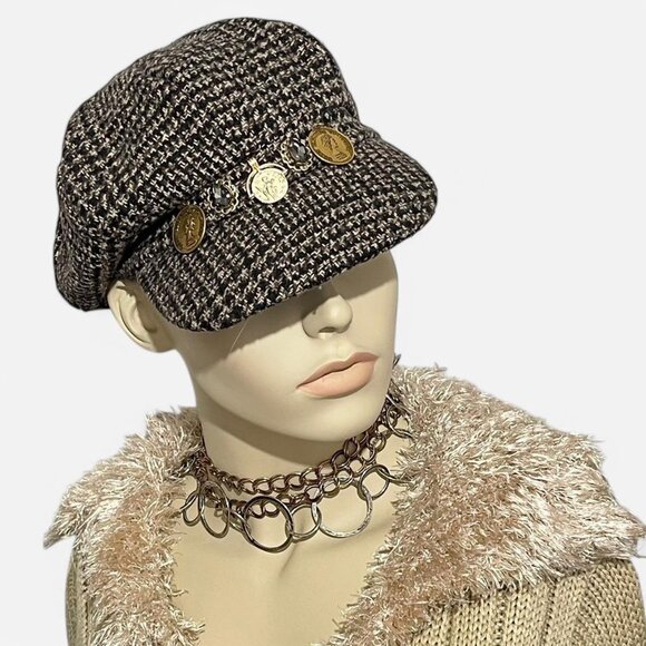 Women’s tweed cap hat one size - Picture 1 of 8